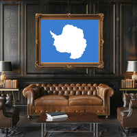 Antarctica Minimalist Art Poster: Abstract or Artistic Poster PosterGoat