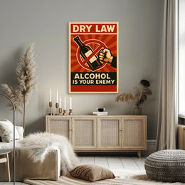 Anti-Alcohol Prohibition Vintage Propaganda Poster PosterGoat
