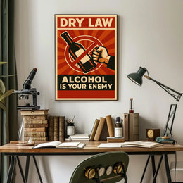 Anti-Alcohol Prohibition Vintage Propaganda Poster PosterGoat