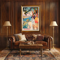 Antibes Vintage Travel Aesthetic: Côte d'Azur Poster PosterGoat