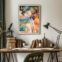 Antibes Vintage Travel Aesthetic: Côte d'Azur Poster PosterGoat