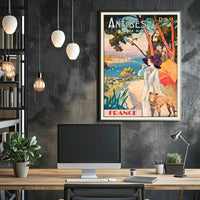Antibes Vintage Travel Aesthetic: Côte d'Azur Poster PosterGoat