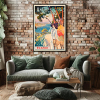 Antibes Vintage Travel Aesthetic: Côte d'Azur Poster PosterGoat