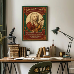 Antonio Vivaldi The Maestro of Baroque Poster PosterGoat