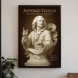 Antonio Vivaldi The Maestro of Baroque Poster PosterGoat