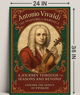 Antonio Vivaldi The Maestro of Baroque Poster PosterGoat