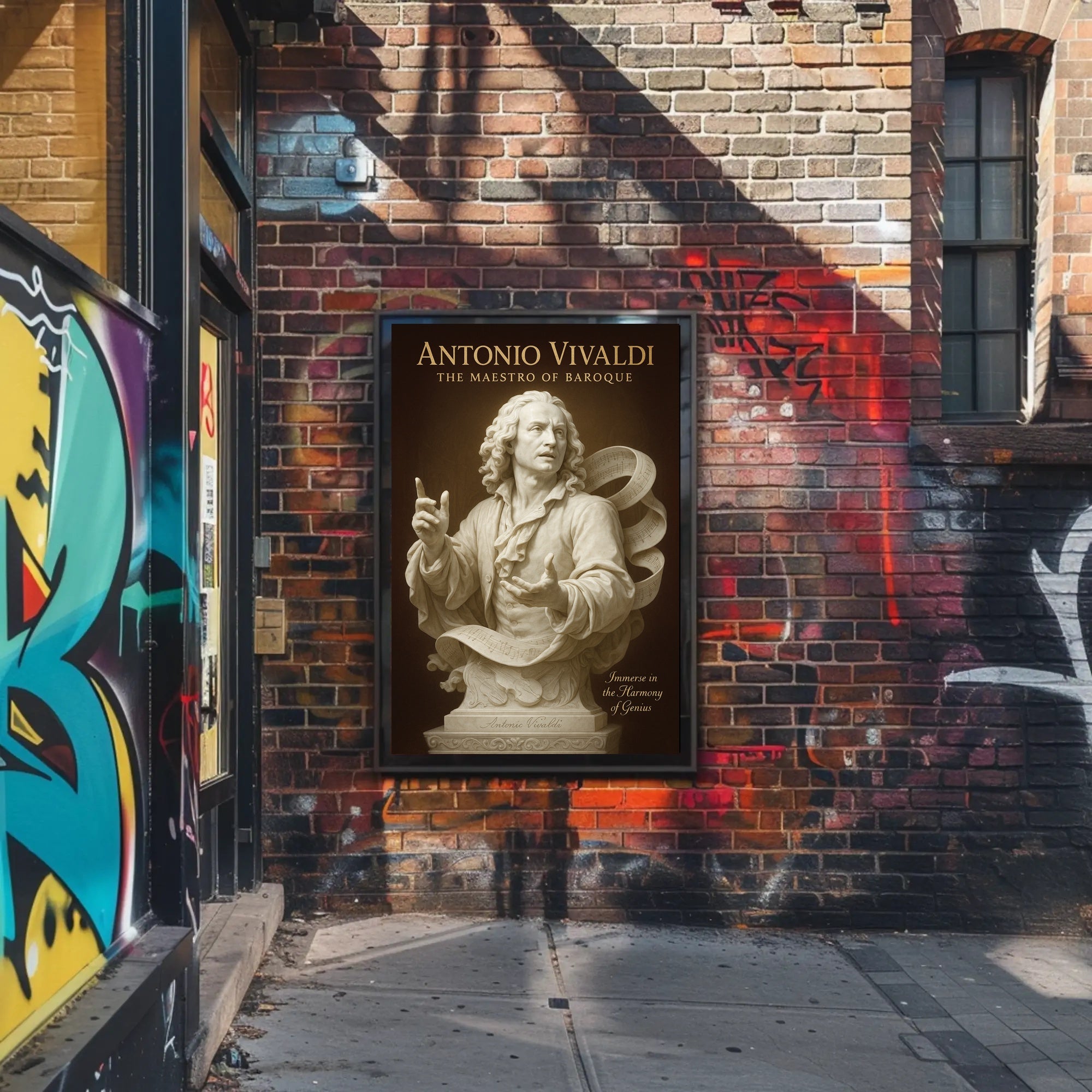 Antonio Vivaldi The Maestro of Baroque Poster PosterGoat