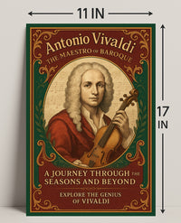 Antonio Vivaldi The Maestro of Baroque Poster PosterGoat