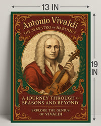 Antonio Vivaldi The Maestro of Baroque Poster PosterGoat