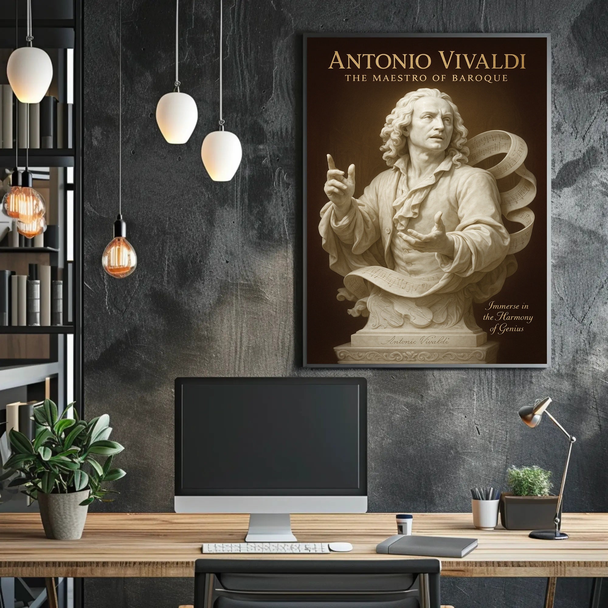 Antonio Vivaldi The Maestro of Baroque Poster PosterGoat