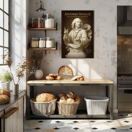 Antonio Vivaldi The Maestro of Baroque Poster PosterGoat