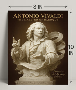 Antonio Vivaldi The Maestro of Baroque Poster PosterGoat