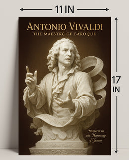 Antonio Vivaldi The Maestro of Baroque Poster PosterGoat