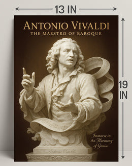 Antonio Vivaldi The Maestro of Baroque Poster PosterGoat