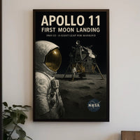 Apollo 11  First Moon Landing Poster PosterGoat