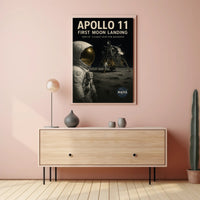 Apollo 11  First Moon Landing Poster PosterGoat