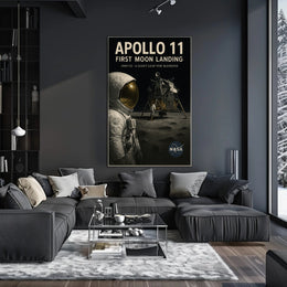 Apollo 11  First Moon Landing Poster PosterGoat