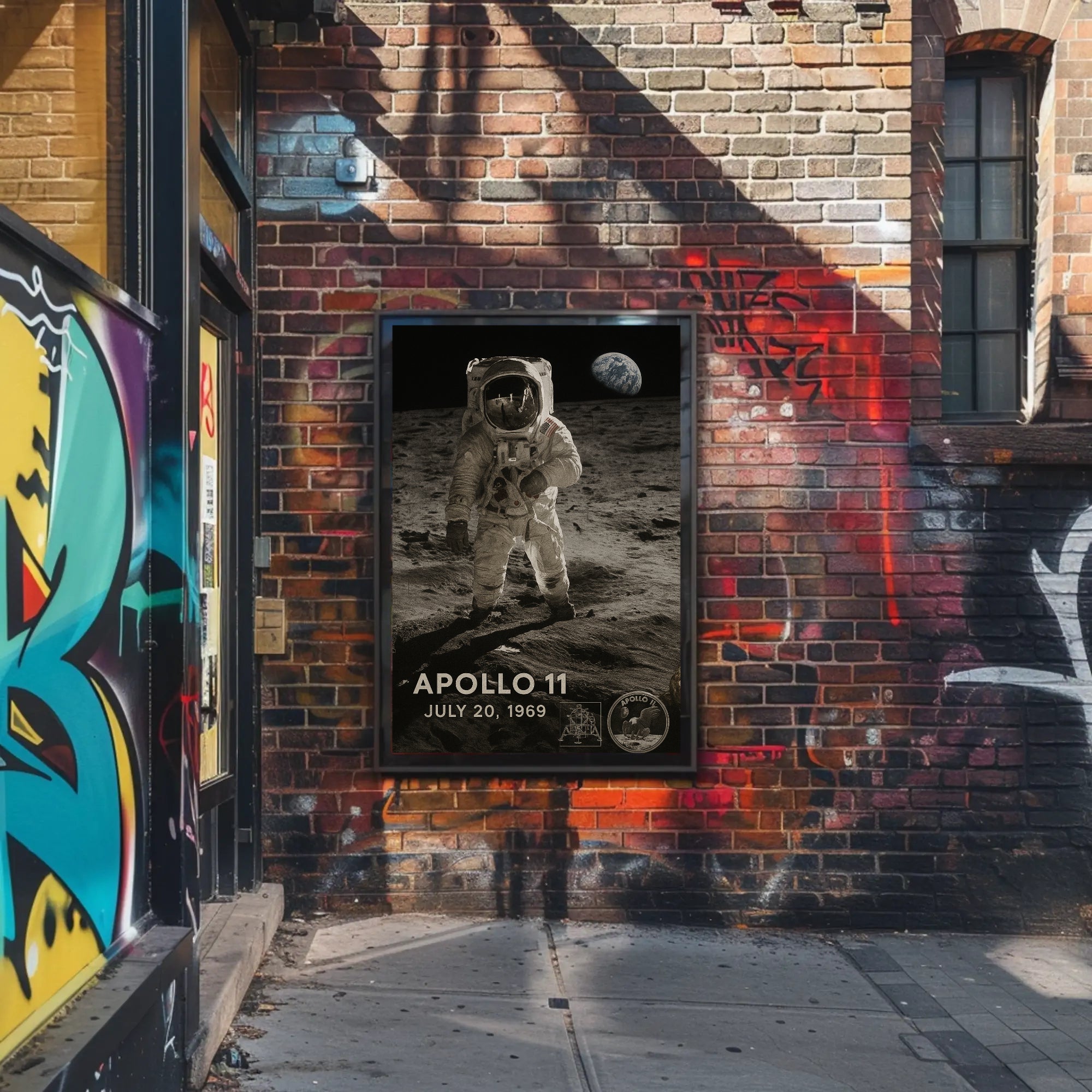 Apollo 11 Lunar Landing Historical Poster PosterGoat
