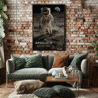 Apollo 11 Lunar Landing Historical Poster PosterGoat