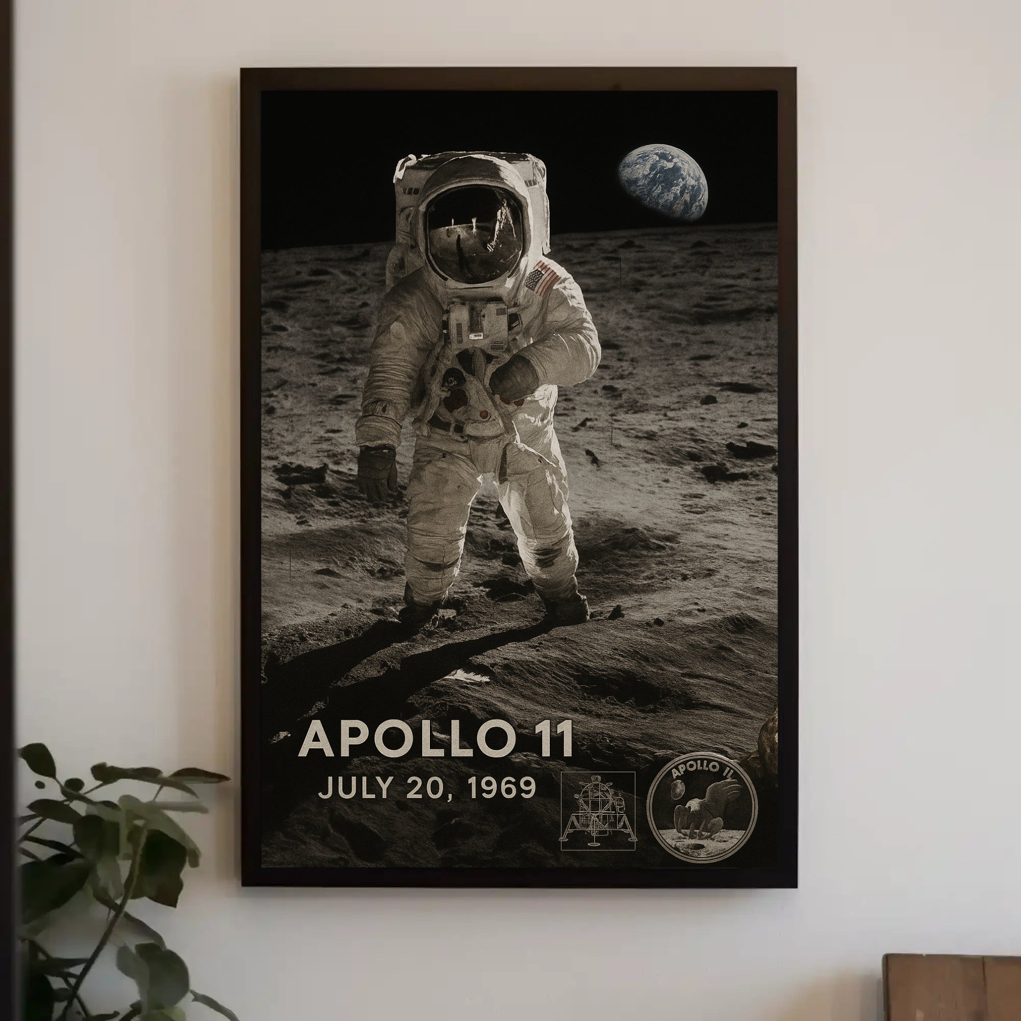 Apollo 11 Lunar Landing Historical Poster PosterGoat