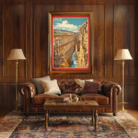Aqueduct of Segovia Vintage Travel Poster PosterGoat