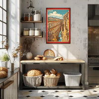 Aqueduct of Segovia Vintage Travel Poster PosterGoat