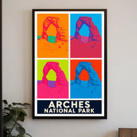 Arches National Park Pop Art Poster PosterGoat