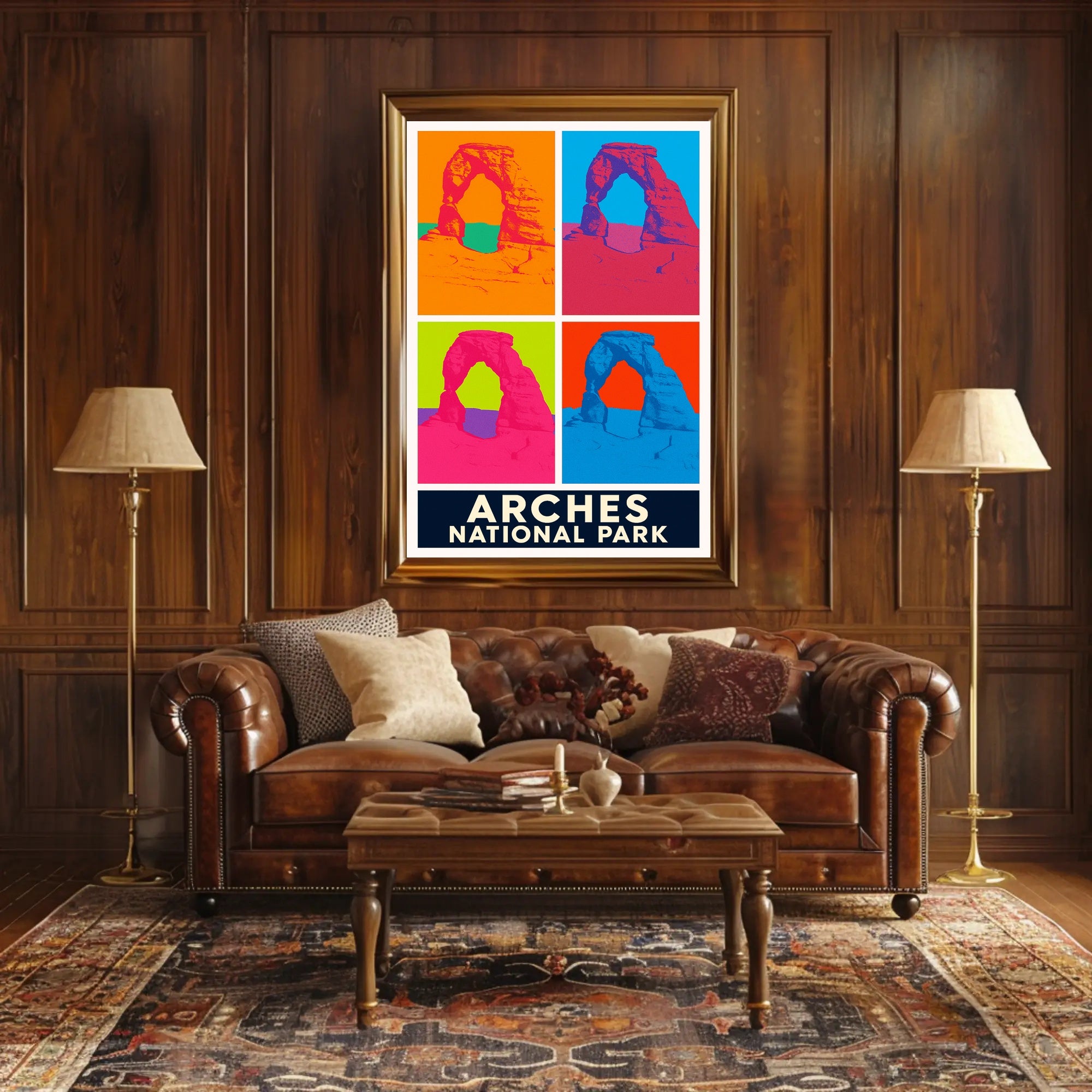 Arches National Park Pop Art Poster PosterGoat