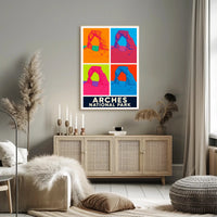 Arches National Park Pop Art Poster PosterGoat