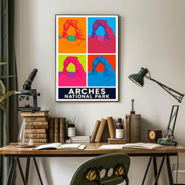 Arches National Park Pop Art Poster PosterGoat