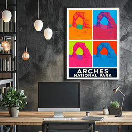 Arches National Park Pop Art Poster PosterGoat