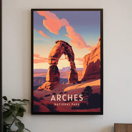 Arches National Park Sunset Vista National Park Poster PosterGoat
