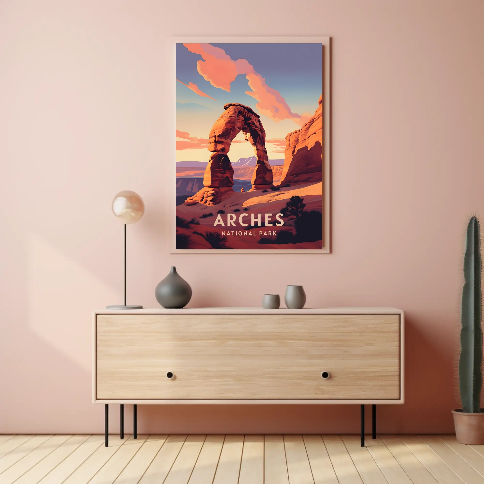 Arches National Park Sunset Vista National Park Poster PosterGoat