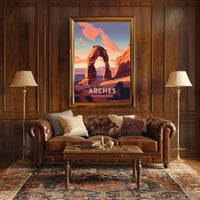 Arches National Park Sunset Vista National Park Poster PosterGoat