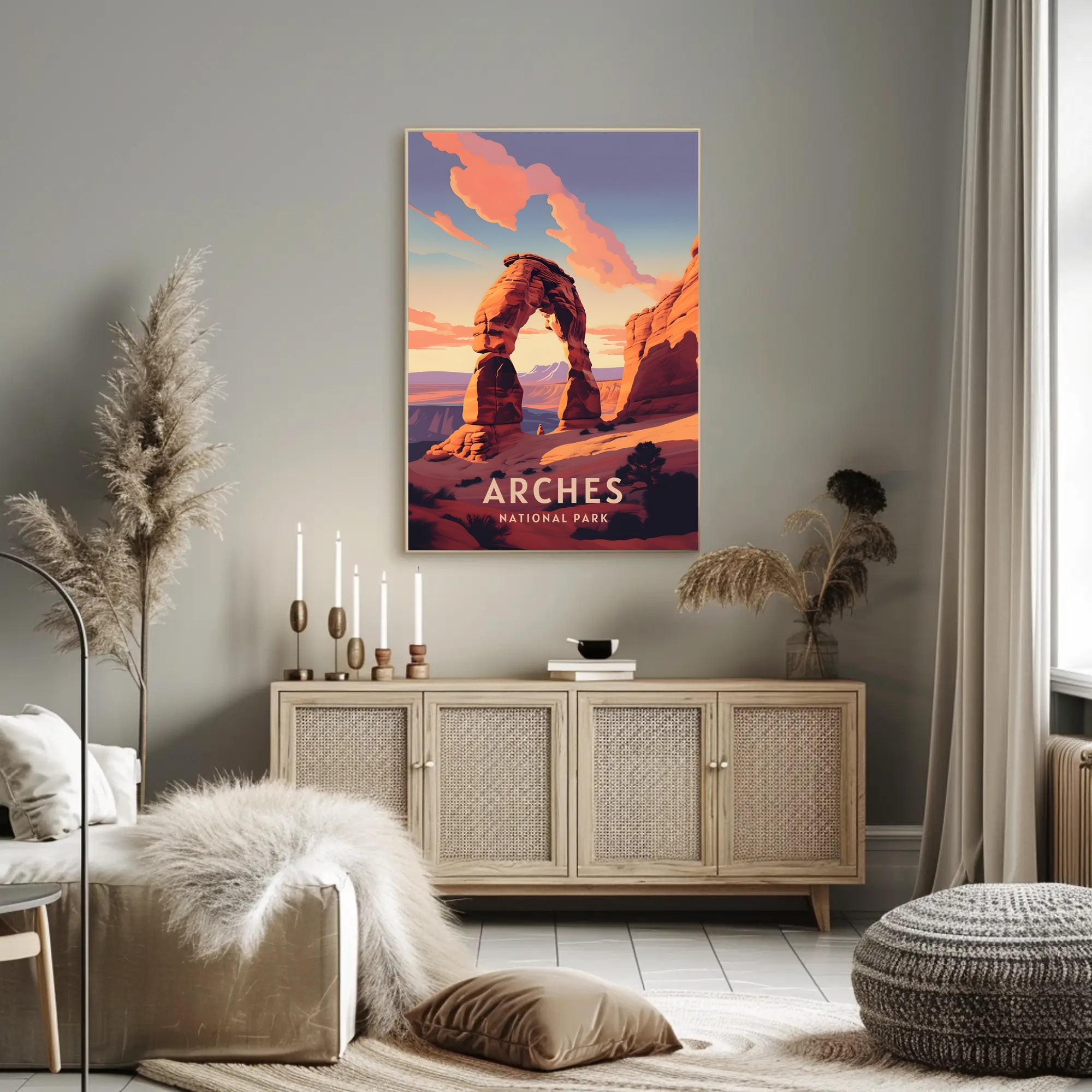 Arches National Park Sunset Vista National Park Poster PosterGoat
