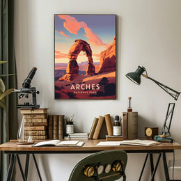 Arches National Park Sunset Vista National Park Poster PosterGoat