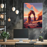 Arches National Park Sunset Vista National Park Poster PosterGoat