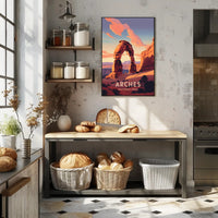 Arches National Park Sunset Vista National Park Poster PosterGoat