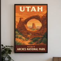 Arches National Park Vintage Travel Poster PosterGoat