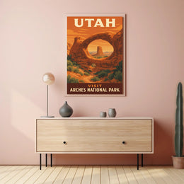Arches National Park Vintage Travel Poster PosterGoat