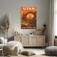 Arches National Park Vintage Travel Poster PosterGoat