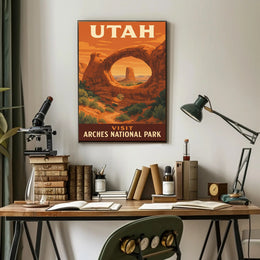 Arches National Park Vintage Travel Poster PosterGoat