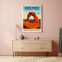 Arches National Park Where Earth Meets Sky Poster PosterGoat