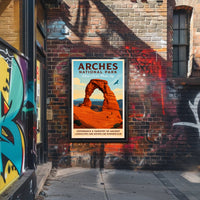 Arches National Park Where Earth Meets Sky Poster PosterGoat