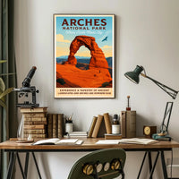 Arches National Park Where Earth Meets Sky Poster PosterGoat