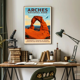 Arches National Park Where Earth Meets Sky Poster PosterGoat
