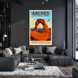 Arches National Park Where Earth Meets Sky Poster PosterGoat