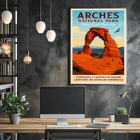 Arches National Park Where Earth Meets Sky Poster PosterGoat