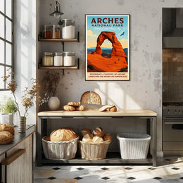 Arches National Park Where Earth Meets Sky Poster PosterGoat