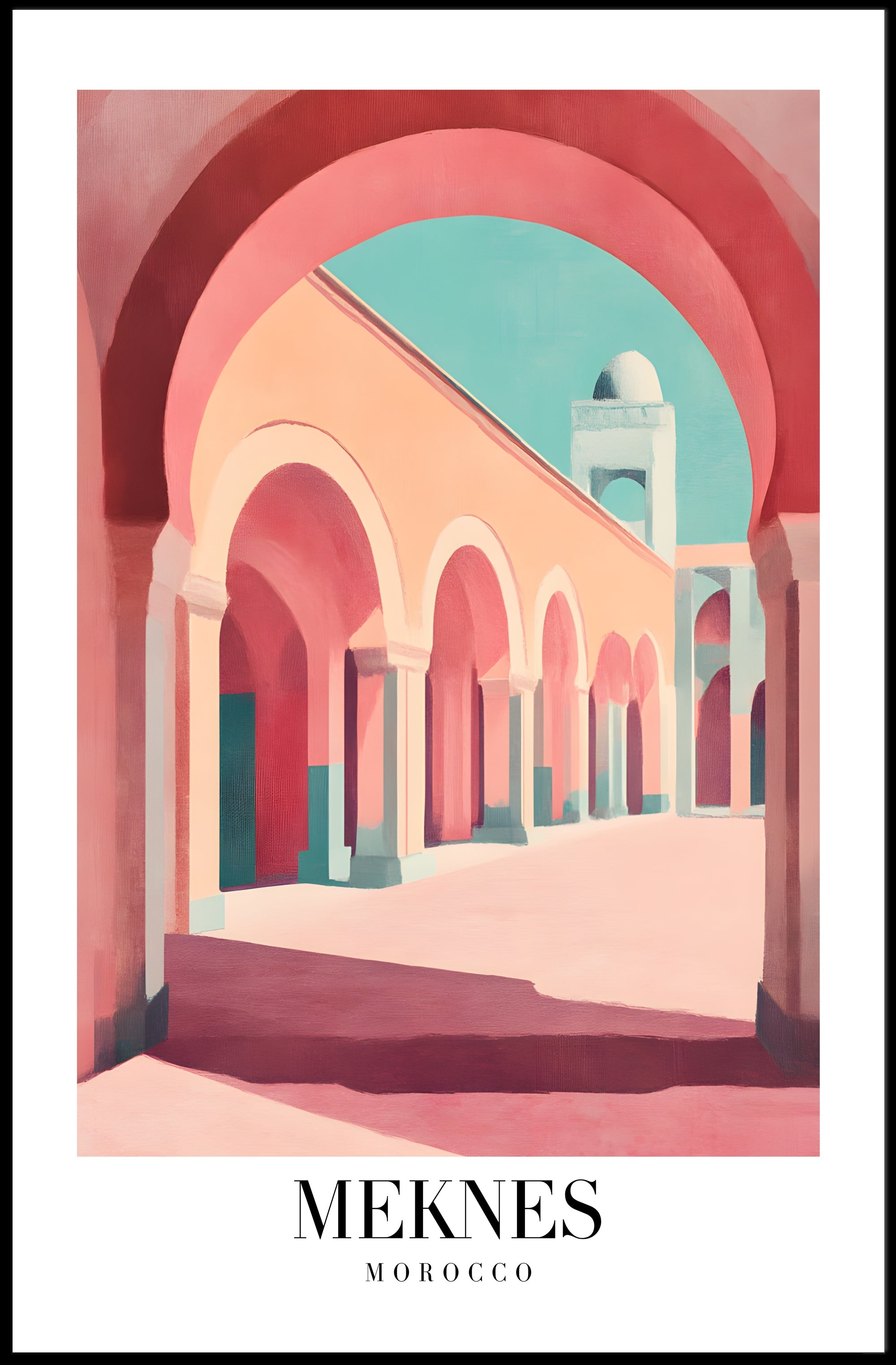 Architectural Arches Art Print Traditional Cultural or Heritage Poster PosterGoat